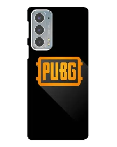 Чехол для Motorola Edge 20 с картинкой «PUBG — рамка лого»