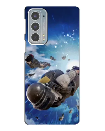 Чехол для Motorola Edge 20 с картинкой «Десант PUBG — прыжок»
