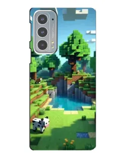 Чехол для Motorola Edge 20 с картинкой «Minecraft летний день»