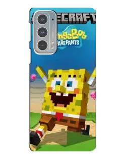 Чохол для Motorola Edge 20 з картинкою «Губка Боб Minecraft» Чохол для Motorola Edge 20 з картинкою «Губка Боб Minecraft»