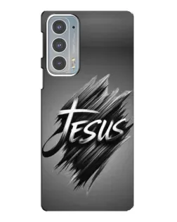 Чехол для Motorola Edge 20 с картинкой «Надпись Jesus Graffiti»