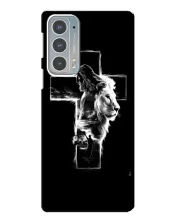 Чохол для Motorola Edge 20 з картинкою «Сяючий хрест Jesus»