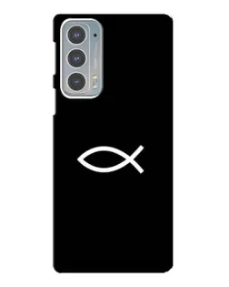 Чохол для Motorola Edge 20 з картинкою «Символ риби Jesus»