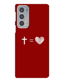 Чохол для Motorola Edge 20 з картинкою «Рівняння любові»