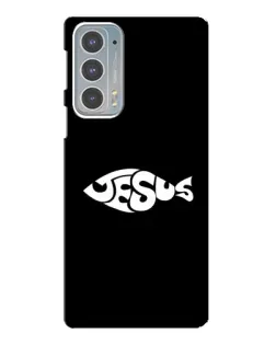 Чохол для Motorola Edge 20 з картинкою «Риба  Jesus»