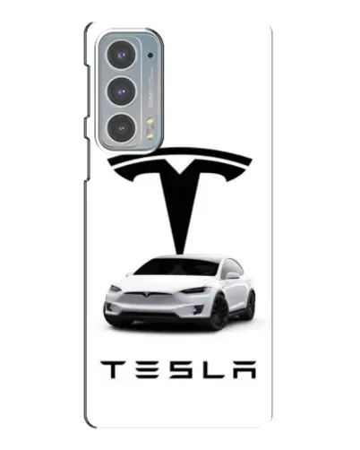 Чехол для Motorola Edge 20 с картинкой «Tesla White Style»