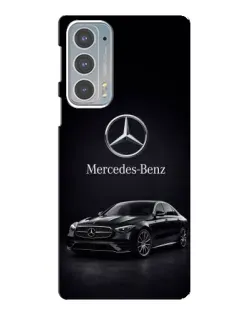 Чехол для Motorola Edge 20 с картинкой «Mercedes — решетка радиатора»