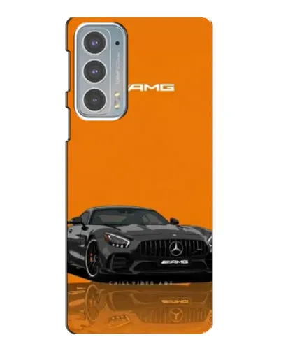 Чехол для Motorola Edge 20 с картинкой «Оранжевый Mercedes AMG»