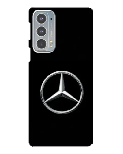 Чехол для Motorola Edge 20 с картинкой «Mercedes классический лого»
