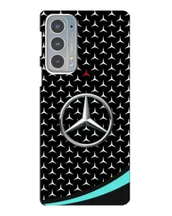 Чехол для Motorola Edge 20 с картинкой «Mercedes — бирюзовый акцент»