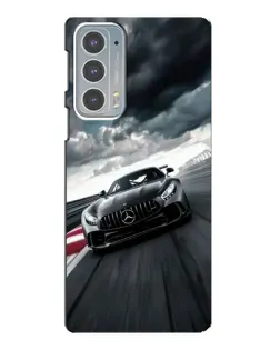 Чехол для Motorola Edge 20 с картинкой «Гоночный Mercedes AMG»