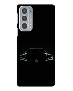 Чехол для Motorola Edge 20 с картинкой «Mercedes — силуэт авто» Чехол для Motorola Edge 20 с картинкой «Mercedes — силуэт авто»