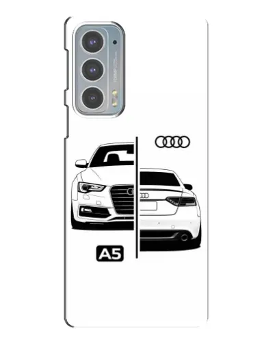 Чехол для Motorola Edge 20 с картинкой «Audi — контрастный дизайн»