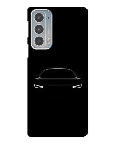 Чехол для Motorola Edge 20 с картинкой «Взгляд Audi в темноте»