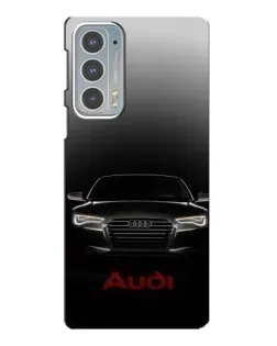 Чехол для Motorola Edge 20 с картинкой «Audi — градиентный контур» Чехол для Motorola Edge 20 с картинкой «Audi — градиентный контур»