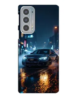Чехол для Motorola Edge 20 с картинкой «Ночной город и Audi» Чехол для Motorola Edge 20 с картинкой «Ночной город и Audi»