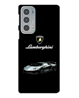Чехол для Motorola Edge 20 с картинкой «Логотип Lamborghini классика»