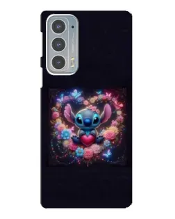 Чехол для Motorola Edge 20 с картинкой «Stitch в цветах» Чехол для Motorola Edge 20 с картинкой «Stitch в цветах»
