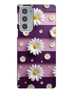 Чохол для Motorola Edge 20 з картинкою «Ромашки на фіолетовому» Чохол для Motorola Edge 20 з картинкою «Ромашки на фіолетовому»