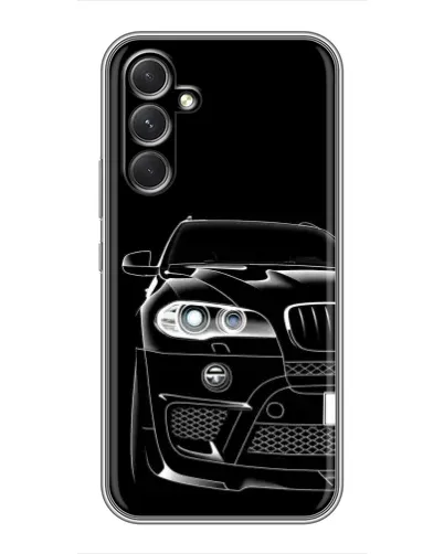 Чехол для Motorola Edge 30 Pro с картинкой «Темный силуэт BMW»