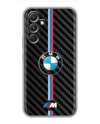 Чехол для Motorola Edge 30 Pro с картинкой «Эмблема BMW и карбон»