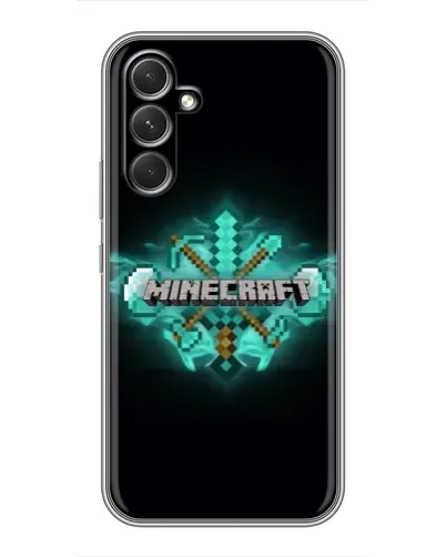 Чехол для Motorola Edge 30 Pro с картинкой «Minecraft Diamond лого» Чехол для Motorola Edge 30 Pro с картинкой «Minecraft Diamond лого»