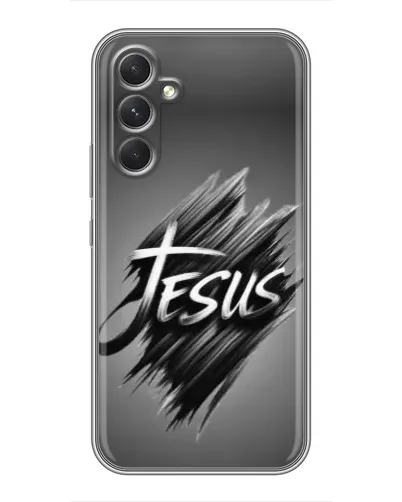 Чехол для Motorola Edge 30 Pro с картинкой «Надпись Jesus Graffiti»