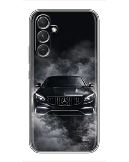 Чехол для Motorola Edge 30 Pro с картинкой «Mercedes в дыму»