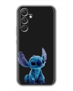 Чехол для Motorola Edge 30 Pro с картинкой «Стич на черном»