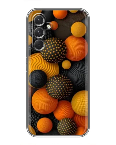 Чехол для Motorola Edge 30 Pro с картинкой «Объемные оранжевые сферы» Чехол для Motorola Edge 30 Pro с картинкой «Объемные оранжевые сферы»