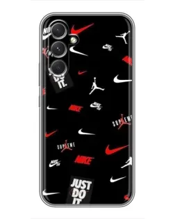 Чехол для Motorola Edge 30 с картинкой «Nike Mix Pattern»