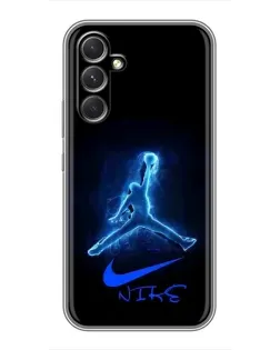 Чехол для Motorola Edge 30 с картинкой «Jordan Neon Blue»