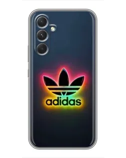 Чехол для Motorola Edge 30 с картинкой «Неоновый Adidas»