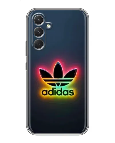 Чехол для Motorola Edge 30 с картинкой «Неоновый Adidas»