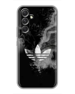 Чехол для Motorola Edge 30 с картинкой «Абстрактный дым Adidas»