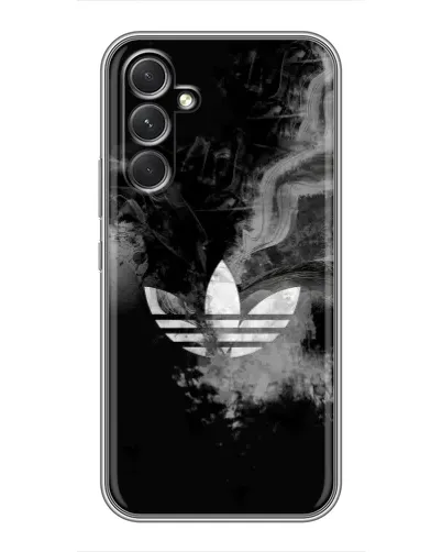 Чехол для Motorola Edge 30 с картинкой «Абстрактный дым Adidas»