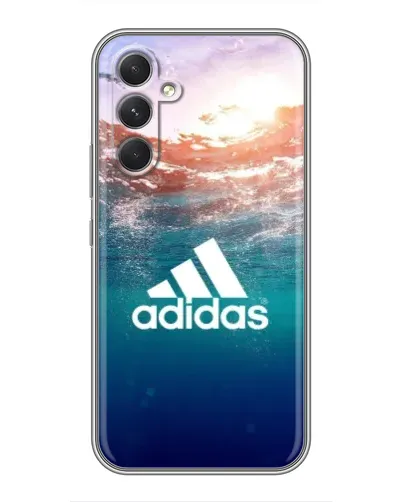 Чехол для Motorola Edge 30 с картинкой «Океанская глубина адидас»