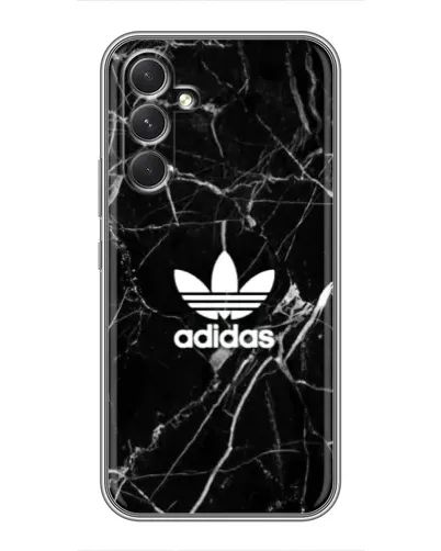 Чехол для Motorola Edge 30 с картинкой «Белый мрамор Adidas»