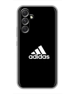 Чехол для Motorola Edge 30 с картинкой «Черная классика Adidas»