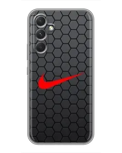 Чехол для Motorola Edge 30 с картинкой «Nike — карбоновая сетка»