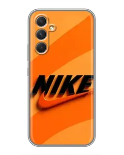 Чехол для Motorola Edge 30 с картинкой «Оранжевый драйв Nike»
