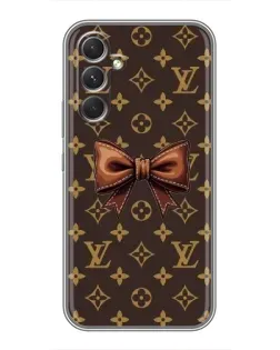 Чехол для Motorola Edge 30 с картинкой «LV с бантом»