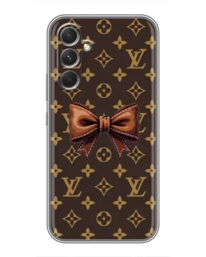 Чехол для Motorola Edge 30 с картинкой «LV с бантом»