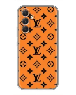 Чехол для Motorola Edge 30 с картинкой «Оранжевый стиль LV»