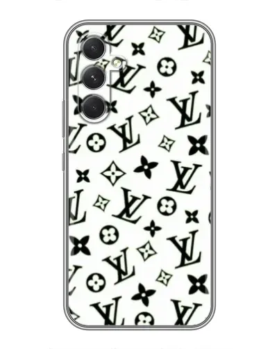 Чехол для Motorola Edge 30 с картинкой «Монохромный хаос LV»