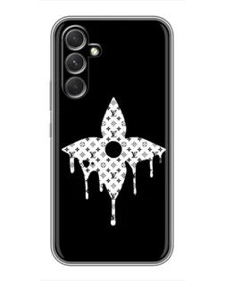 Чехол для Motorola Edge 30 с картинкой «Цветочная монограмма»