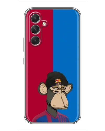 Чехол для Motorola Edge 30 с картинкой «Bored Ape — фанат Барсы» Чехол для Motorola Edge 30 с картинкой «Bored Ape — фанат Барсы»
