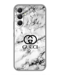 Чехол для Motorola Edge 30 с картинкой «Gucci — мраморный шик»