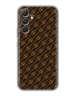 Чехол для Motorola Edge 30 с картинкой «Gucci — золотые диагонали»