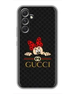 Чехол для Motorola Edge 30 с картинкой «Минни Маус Gucci — черный»